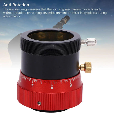 Double Helical Focuser For Telescopes Pro Grade Aluminum Alloy Focus Mechanism With 10mm Stroke showing anti-rotation feature