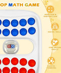 Bubble Pop Math Game For Kids Ages 4 5 6 7 With Fast Addition And Subtraction Challenge showing blue and red bubble board