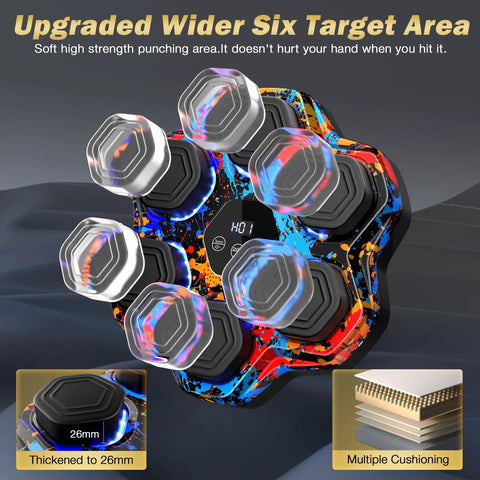 Smart Bluetooth Boxing Trainer With Gloves, Wall Mounted Punching Machine For Kids And Grownups, LED Display Boxing Target With Music, Nine Modes And Nine Speeds For Fun Fitness, Stress Relief, And Quick Coordination