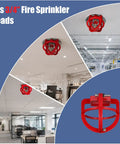 Heavy Duty Fire Sprinkler Head Guard Cage Built Tough To Take A Beating Solid Metal Protector Cover for ceiling-mounted 3/4" sprinklers.