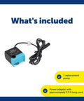Drinkwell Replacement Pump, Quiet OEM Upgrade With Power Adapter shown with 5.5 ft cord for Drinkwell Fountains