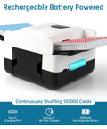 One Press Auto Card Shuffler For 1 To 2 Decks Electric Slot Machine with rechargeable battery for poker and blackjack games.