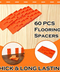 DIY Friendly Laminate Wood Floor Installation Kit With Tapping Block Pull Bar Double Sided Notches Floor Spacers Rubber Mallet