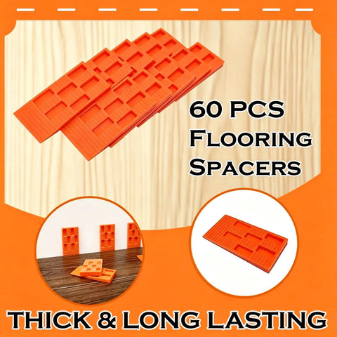 DIY Friendly Laminate Wood Floor Installation Kit With Tapping Block Pull Bar Double Sided Notches Floor Spacers Rubber Mallet