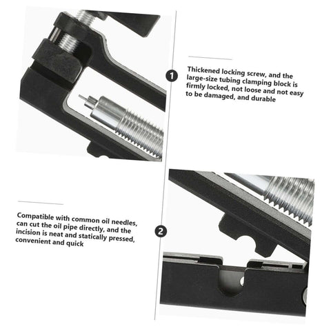 Pro Grade Bike Needle Driver Hydraulic Hose Fitting Insert Tool for Brake Systems with thickened locking screw and cutter