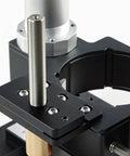 Precision Router Lift System For Woodworking Tables Featuring Smooth Height Adjustments And A Heavy Duty Aluminum Plate close-up of adjustment mechanism