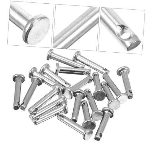 20 Piece Stainless Steel Flat Head Clevis Pin Kit For DIY Locating Fasteners Rust Resistant Built Tough Fixing Tools