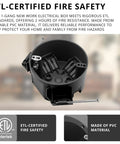 New Work 4 Inch Round Ceiling Electrical Box 1 Gang Black PVC ETL Listed 20 Cubic Inches Nail In Ceiling Box 2 Pack