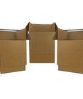 Space Saver Wardrobe Moving Boxes With Hanger Pack Of 3 Shorty Wardrobe Boxes 20x20x34 Inches for easy closet to truck haul