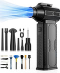 Cordless Air Duster With 130000 RPM Ultra Power 8000mAh Battery 4 Gear Adjustable Blower Reusable Cleaner, including nozzles and brushes