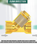 Brass Y Shaped 3/4 Inch Female Strainer Valve for fuel air liquid oil gas lines heavy duty pipe fittings adapter connector