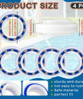 Four Pack Pool Cleaner Engine And Wheel Bearing Kit For Zodiac MX6 MX8 Elite Replacement Parts Easy Install Durable Build Keeps Your Pool Cleaner Running Smoothly, 4 pcs bearings