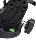 Close-up of Go-To Adjustable Latitude Base Mount For Telescopes With Three Eighth Inch Threaded Interface, showing precision knob.