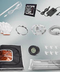 Vented Resin 3D Printer Enclosure With Vent Kit And LED Light Protective Tent Cover Large Front Window Pro Grade Rust Resistant Stainless Steel Frame For Safe Easy To Use Resin Printing components
