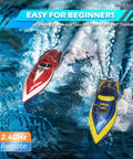 Mini RC Boat For Kids 8 To 12 Years Old 2.4GHz Remote With 360 Degree Spin Built In Rechargeable Battery Water Toy racing in pool