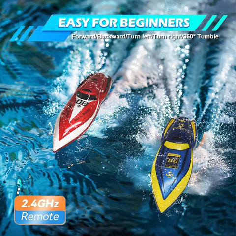 Mini RC Boat For Kids 8 To 12 Years Old 2.4GHz Remote With 360 Degree Spin Built In Rechargeable Battery Water Toy racing in pool