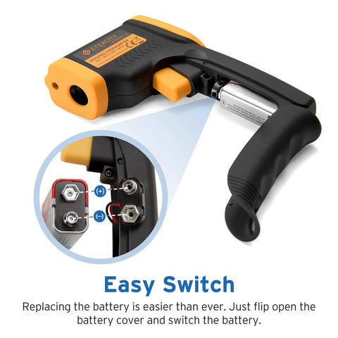 Infrared Temp Gun For Non Contact Temperature Readings With Backlit LCD Display, Laser Pointer, Range From Minus 58F To 716F