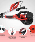 Drywall Sander With Vacuum System, 800W Electric Sander With 7 Variable Speeds 800-1750 RPM, Extendable Handle, LED Light
