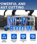 Heavy Duty 1800W Portable Electric Rebar Cutter For Steel Bars Up To 28mm showing powerful motor and gear system.