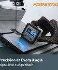 Rock Solid Digital Angle Gauge For Woodworking And Table Saws handheld protractor with digital display on table saw.