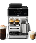 Fully Automatic Espresso Machine With 10 Custom Options And Built In Grinder Pours Barista Level Coffee Directly On Your Counter