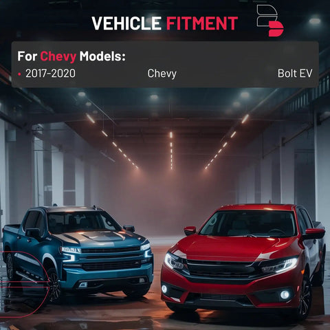 Vehicles showcasing compatibility for Direct Fit Hvac Blower Motor Fan For Chevy Bolt Ev 2017 To 2020.