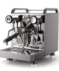 Top Tier Chrome Espresso Machine Cranking Out Perfection With A Rotary Pump Heat Exchanger And PID Temp Control showcasing a dual boiler design.