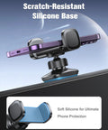 Magnetic Phone Holder For Gym And Metal Surfaces With 360 Degree Rotation featuring a scratch-resistant silicone base for phone protection.