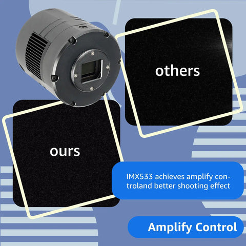 605CC Cooled Astrophotography Camera With Double Layer Semiconductor Cooling, 9MP IMX533 USB 3.0 Color Telescope Sensor