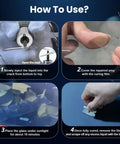 Windshield Chip Repair Kit For Cars, DIY Glass Crack Repair Liquid Set, 2026 Upgrade instructions shown in four steps.