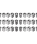 30 Piece Ball Point Spring Plungers 3MM X 4MM 304 Stainless Steel Cabinet Catch Latches arranged in rows for smooth action.