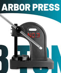Heavy Duty Arbor Press Featuring 3 Ton Capacity And 12 Inch Stroke For Precision Leather Stamping Metal Forming And Workshop Assembly Crafted From Tough Cast Iron