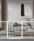 Extra Wide Press Mounted Baby Gate For Indoor Openings 65 To 68 Inches Walk Through No Drill Easy Install For Kids And Pets