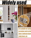 316 Stainless Steel Cabinet Hinge Repair Plates 6 Pack Fix Wobbly Cabinet Doors Fast in Minutes No Wood Filler or Drilling Needed installed in cabinets