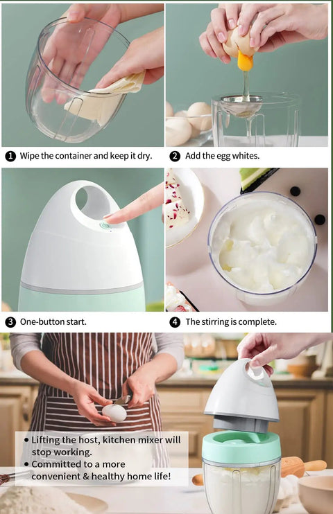 Step-by-step guide using Electric Stand Mixer For Home Kitchen With 900ml Bowl One Touch Power Control Splash Prevention