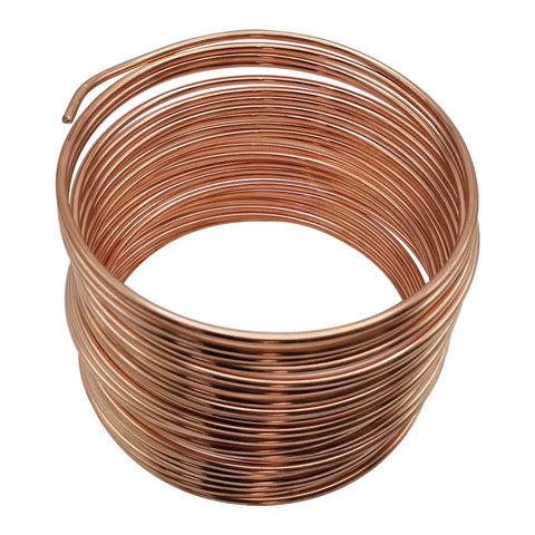 Soft Annealed Copper Bonded Ground Wire 4 AWG 50 Feet Coil For DIY Electrical Bonding And Grounding Heavy Duty Copper Clad Steel Cable UL 467 Ground Conductor For Electrical Projects
