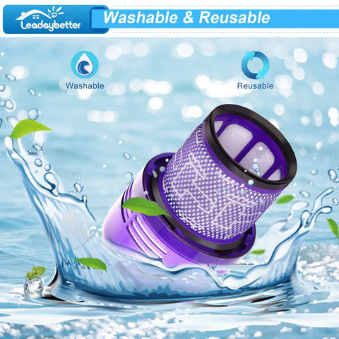 Premium Vacuum Filter Replacement For Dyson V11 And V15 Series With Easy Snap In Fit For Torque Drive Animal Complete Extra Detect Submarine Vacuums Compatible With Part 970013 02 Top Notch Filtration