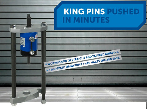 30 Ton Pro Grade Kingpin And Brake Anchor Pusher Set With Hydraulic Cylinder And 2 Speed Hand Pump for quick pin replacement
