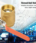 Heavy Duty Brass Ball Valve DN40 For Kickin Up Water Oil And Gas Flow Pro Grade Plumbing Fitting with orange handle