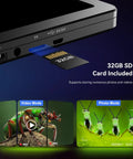 32GB SD card slot for 7 Inch Digital Microscope With Screen 1080P Live View 1200X Magnification 12MP Ultra Precise Focusing LCD