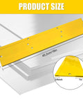 Heavy Duty 18 Inch Sheet Metal Bender Hand Tool For Duct Bending And Folding, Rust Resistant 16-Gauge Steel, yellow tool size chart