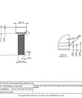Pack Of Six Ten Thirty Two By Five Eight Inch Unf Socket Head Grade Five Titanium Machine Screws technical drawing dimensions