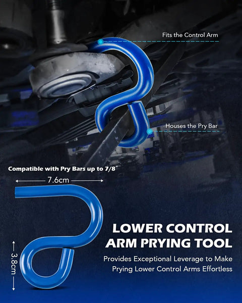 Heavy Duty Ball Joint Separator And Lower Ball Joint Removal Tool For Straightforward Suspension Fixes With Control Arm Pry Tool