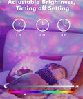 Child sleeping under Star Projector Night Light With Bluetooth Speaker And App Control For Bedroom Decor Great For Kids And Adults