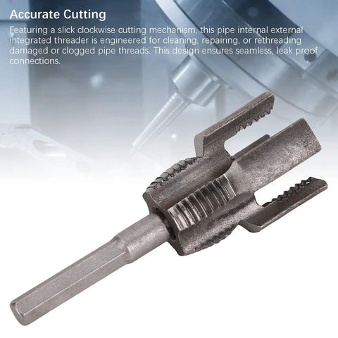 HaloVerde 1/2 Inch Pipe Threader Tool For Cleaning Clogged Threads, Alloy Steel cutting die for precise threading.