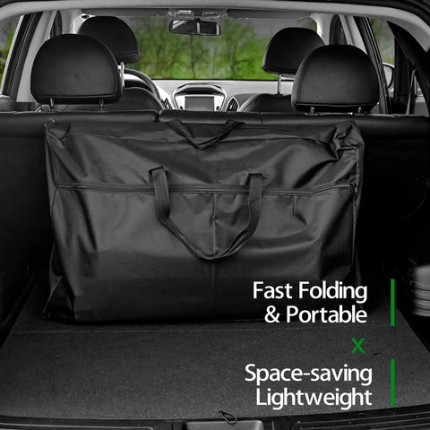 Folding Camping Kitchen Table With Windshield And Storage Cabinet portable in car trunk