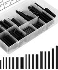 Pro Grade 450 Piece Stainless Steel Roll Pin Assortment Set With Slotted Hollow Spring Pins in storage case