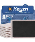 8 Pack Furniture Sliders For Carpet Large 8.2 X 5.5 Inch Heavy Duty Glide Pads with beige edges and black surface