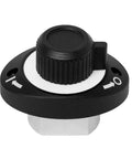 Black Label MagJig 185 Magnetic Clamp For Studio Furniture And High End Cabinetry, 140lb Hold, side view showing knob and design
