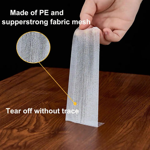 Close-up of No Sew No Iron Hem Tape Duo Pack With 1 Inch And 2 Inch Rolls 39 Feet Each Heavy Duty Double Sided Mounting Tape